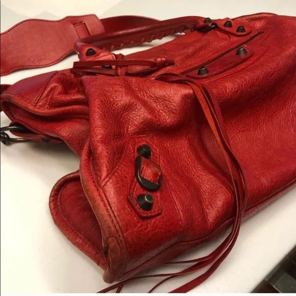 COPY - Balenciaga Red Moto Cross Bag🔥🔥🔥Rare to find! - Picture 4 of 6
